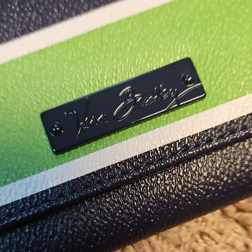 Vera Bradley Trifold Wallet In Lucky Stripe - Picture 6 of 10